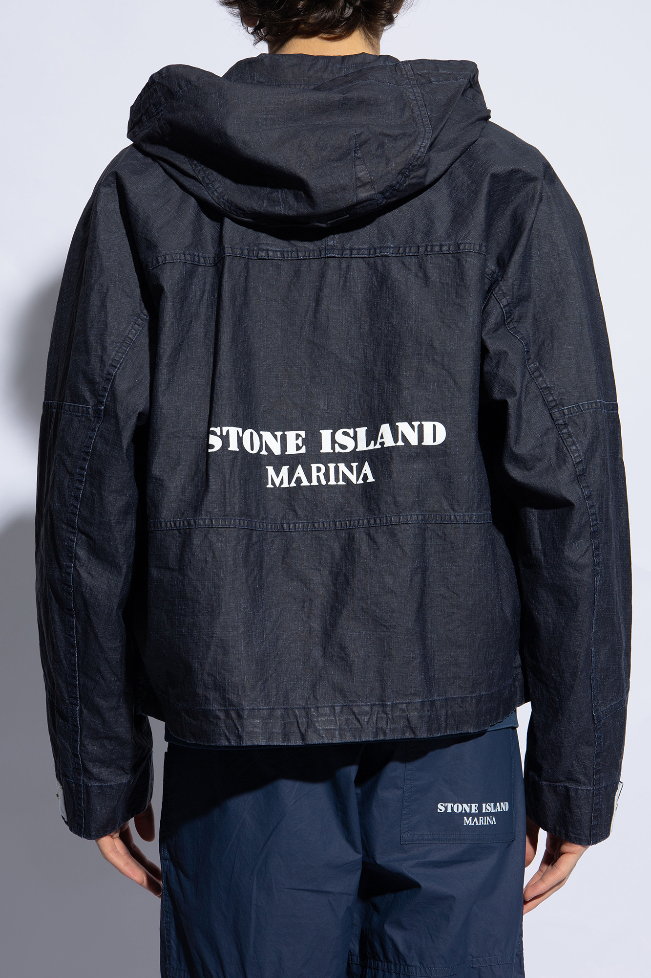Stone Island Linen jacket from the 'Marina' collection | Men's 